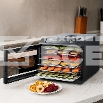 Сушилка для овощей и фруктов Kitfort КТ-1904 6под. 500Вт черный, фото2