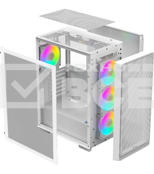 Корпус Ocypus Gamma C60 WH ARGB ATX без БП (Gamma-C60-WHG400XX-GL)