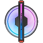 Вентилятор для корпуса ALSEYE Φ12(DM12)-B (Clear Frame) AS.04.10.0003, фото 1