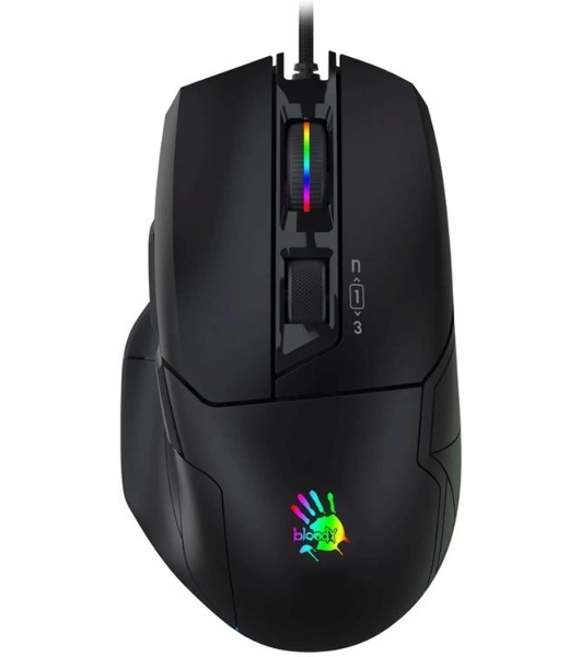 Мышь проводная A4Tech Bloody W70 Max черный, 10000 dpi, USB, кнопки - 9