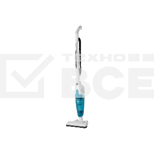 Пылесос вертикальный Endever SkyClean VC-278 белый/голубой, питание от сети, 130 Вт, уборка сухая, пылесборник 1.2 л