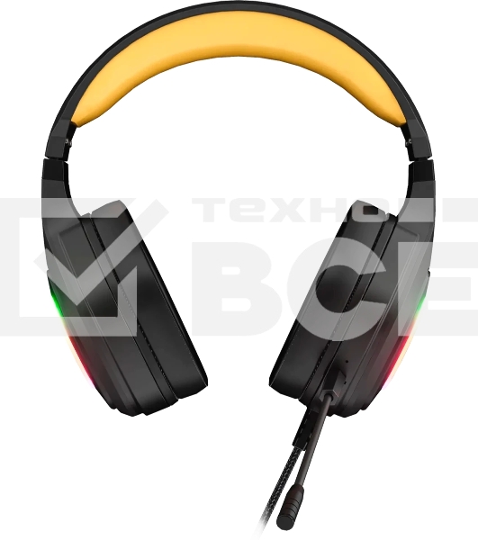 Гарнитура MARVO HG9084 Pulz 80 чёрный, проводная, USB, подсветка