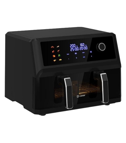 Аэрогриль Libhof AFB-11D черный, 1700 Вт, 11 л, сенсор, 9 программ