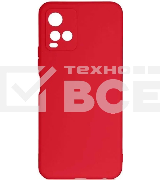 Чехол (клип-кейс) DF vCase-06 для Vivo Y21/Y33s красный