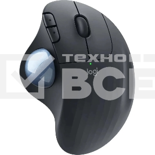 Трекбол беспроводной Logitech ERGO M575 графитовый, 2000 dpi, радиоканал, Bluetooth, USB, кнопки - 5