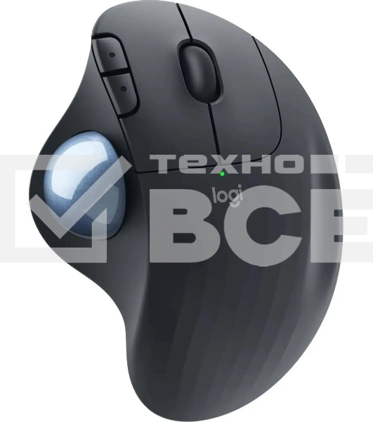 Трекбол беспроводной Logitech ERGO M575 графитовый, 2000 dpi, радиоканал, Bluetooth, USB, кнопки - 5