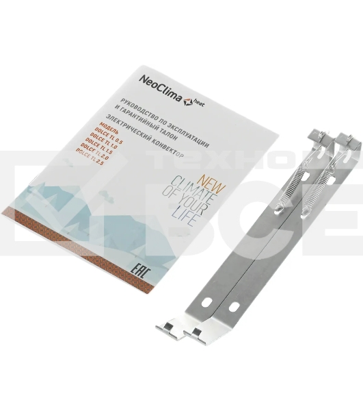 Конвектор NeoClima Dolce TL1.0 ЭВНА-1,0/230С2(мбп) белый, 1000 Вт, 16 м2, термостат