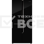 Холодильник Nordfrost RFQ 510 NFGB черный трехкамерный инвертер 286/141 л морозилка снизу, No Frost, Side by Side, фото2