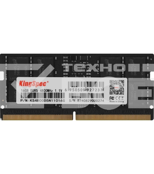 Оперативная память KingSpec, DDR5, 16GB (1x16GB), 4800MHz, CL40 SO-DIMM