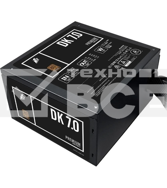 Блок питания 1STPLAYER DK PREMIUM PS-700AX, 700Вт, 80 PLUS Bronze, 120мм, черный
