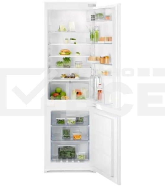 Встраиваемый холодильник Electrolux ENT6NE18S белый, 2-хкамерн., 195/62 л., морозилка снизу, No Frost