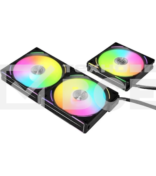Комплект вентиляторов для корпуса Lian Li Uni Fan ALV2 (3 шт.) G99.12ALV23B.00 черный, 120 мм, 2000rpm 28.7Db, 4-pin