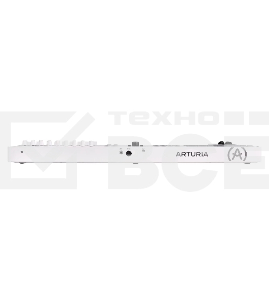 Клавиатура MIDI [231521] Arturia [KeyLab Essential 49 mk3 White] 49 клавиш, LCD дисплей, 9 энкодеров, 8 пэдов, 9 фейдеров, 12 кнопок управления, колеса высоты тона и модуляции, 1/4