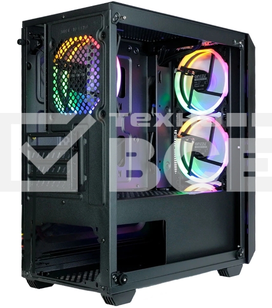 Компьютерный корпус Ginzzu CL690 mATX FAN 4*12FRGb