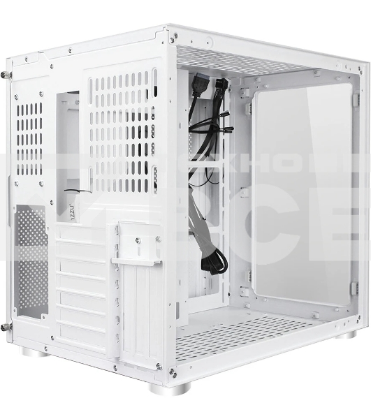 Компьютерный корпус Ginzzu V560 RGb подсветка, закаленное стекло 1хUSB 3.0,1хUSB 2.0, AU белый ATX
