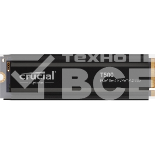 Накопитель SSD Crucial T500 1Tb PCIe Gen4 NVMe M.2 SSD with heatsink CT1000T500SSD5