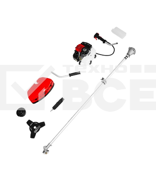 Триммер бензиновый MTX MT-43, 43 см3, неразъемная штанга, состоит из 2 частей