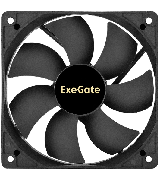 Вентилятор корпусной ExeGate ExtraSilent ES12025H2P, 120 мм, 1300 об/мин, 22 дБ, 2-pin, без подсветки