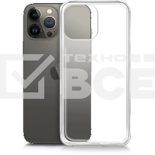 Чехол (клип-кейс) BORASCO для Apple iPhone 13 Pro Max, прозрачный