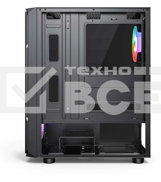Компьютерный корпус Accord 3338 черный без БП ATX 1xUSB2.0 1xUSB3.0 1xUSB3.1 audio bott PSU