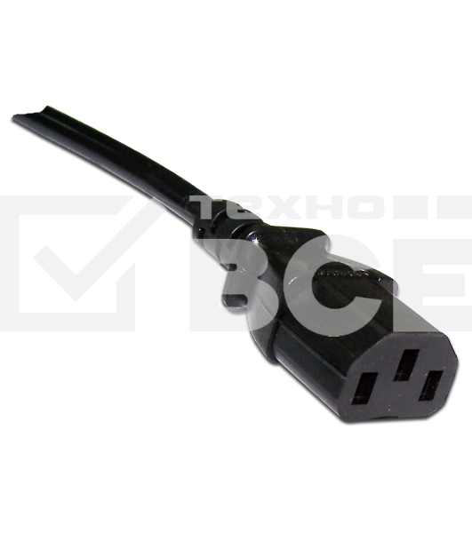 Шнур питания Lanmaster LAN-PP13/SHA-7.0-BK C13-Schuko проводник.:3x0.75мм2 7м 220В 10А черный