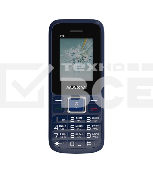 Мобильный телефон Maxvi C3n маренго