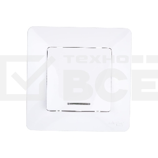 Выключатель 1-кл. СП BLANCA (сх.1) 10А 250В с подсветкой бел. SchE BLNVS010111