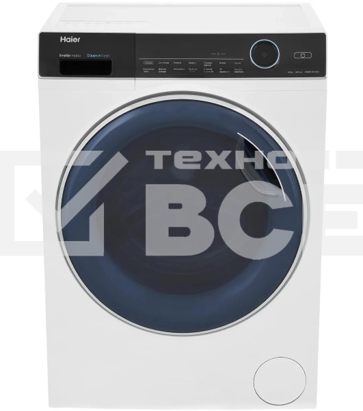 Стиральная машина Haier HWD80-BP14979 белый, загрузка фронтальная 8 кг, 5 кг - сушка, 1400 об/мин, класс: B