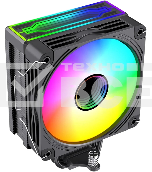 Кулер для процессора Bloody BD-AC205-ARGB1 ARGB черный, 120 мм, алюминий/медь, 1600 об/мин, 26 дБ, 4 pin, 205 Вт, 154 мм
