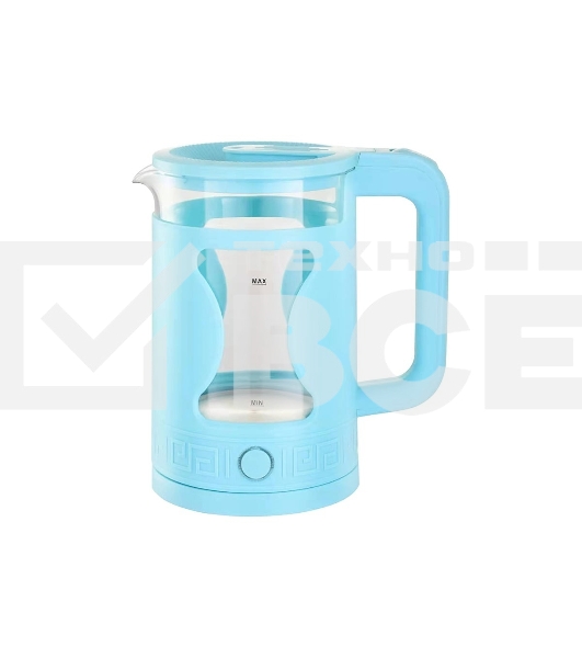 Чайник электрический Energy E-257 1.5л стекло, голубой