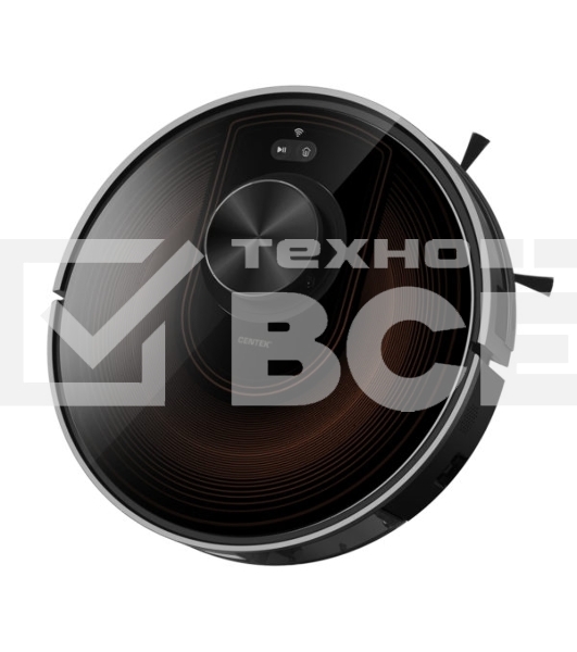 Робот-пылесос Centek CT-2740 черный/коричневый, 2600 мAч Li-Ion, уборка сухая/влажная, пылесборник  контейнер 0.68 л