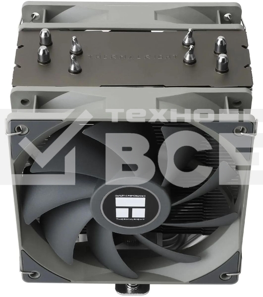 Кулер для процессора Thermalright Assassin Spirit 120 V2 серебристый/черный/серый (4-pin PWM, 154mm, Al/Cu, 4x6mm, 1x120mm, 66.17CFM, 25.6dBA, 1500RPM, S: 1851/1700/1200/115X, AM5/AM4)