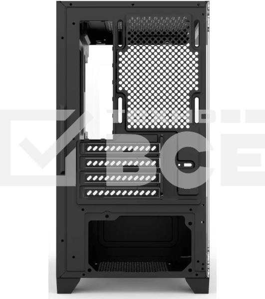 Компьютерный корпус Bloody BD-CC103 черный без БП mATX 7x120мм 1xUSB 2.0 1xUSB 3.0 audio bott PSU