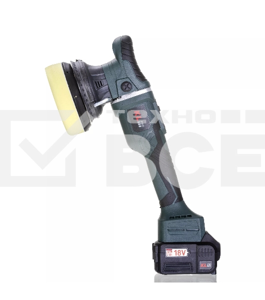 Профессиональная полировальная машина бесщеточная KLPRO KLPS18B-50 125мм (18В, Li-ion-2шт, 5.0А·ч, З/У - 4А, сумка)
