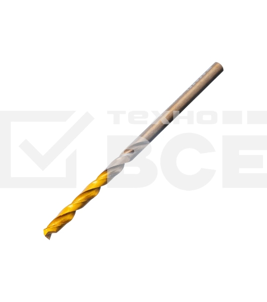 Набор сверл по металлу Denzel 1-10 мм, Р6М5К8-TiN, Golden Tip, 19 шт 723008