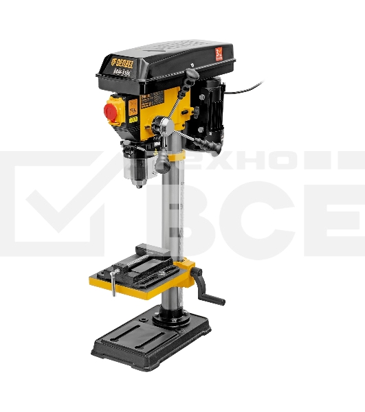 Станок сверлильный Denzel DDM-550L, 550 Вт, 16 мм, 12 ск., лазер, настольный