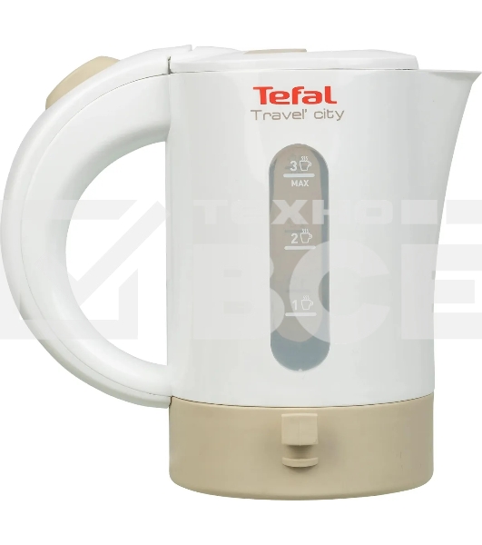 Чайник электрический Tefal KO120130 0.5л. 650Вт белый/бежевый(корпус: пластик)