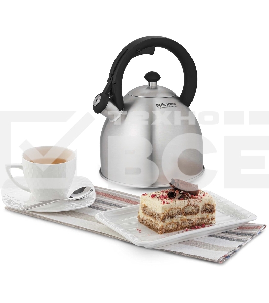 Чайник для плиты металлический Rondell Cassia RDS-1886 3.0 л. стальной