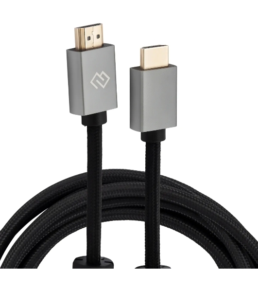 Кабель аудио-видео Digma HDMI (m)/HDMI (m) 5м. феррит.кольца позолоч.конт. черный (D-HDMI-2FF-V2.1-5M)