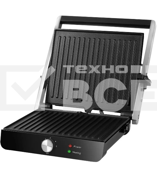 Гриль электрический Red Solution RGM-M815 2000Вт черный/серебристый