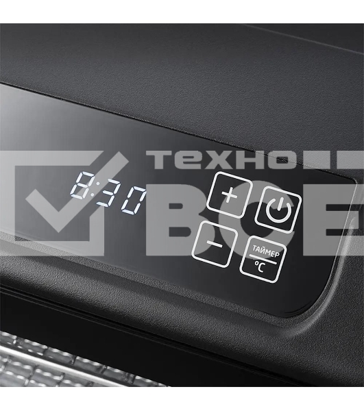 Сушилка для овощей и фруктов Kitfort КТ-1904 6под. 500Вт черный