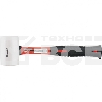 Киянка резиновая Matrix 11197 680 г, белая резина, фибергласовая рукоятка, фото 1