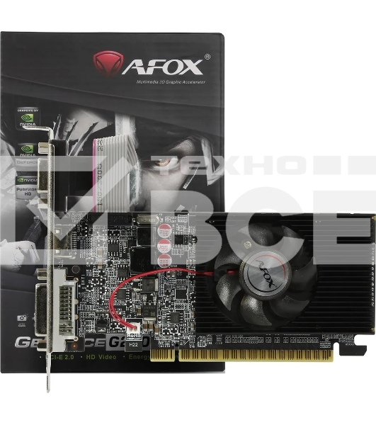 Видеокарта AFOX AF210-512D3L3-V2 PCIE16 G210 512MB GDDR3 64bit VGA DVI HDMI RTL