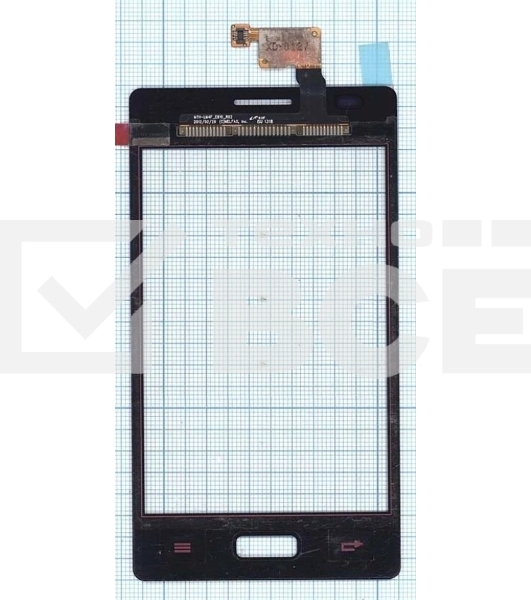 Сенсорное стекло (тачскрин) для LG Optimus L5 E610 E612. розовое