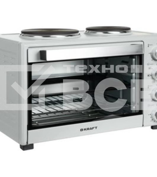 Мини-печь Kraft KFC-MOHP 380 HGR 38 л, 1600 Вт, серый