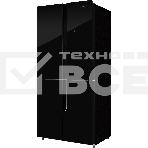 Холодильник Nordfrost RFQ 510 NFGB черный трехкамерный инвертер 286/141 л морозилка снизу, No Frost, Side by Side, фото3