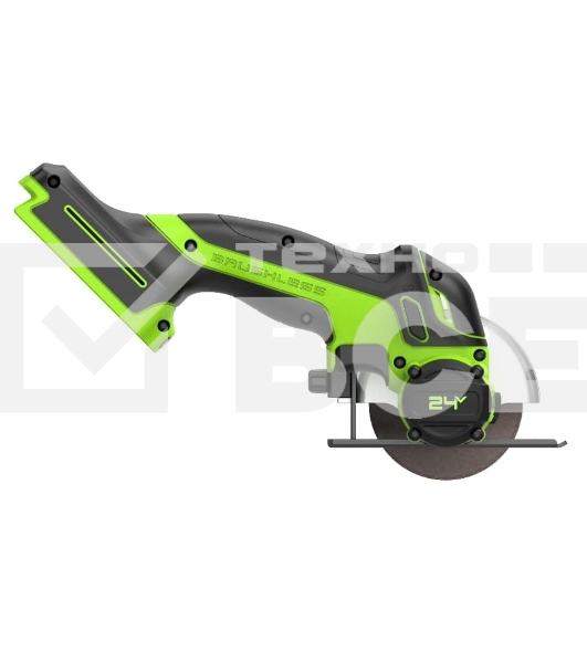 Угловая шлифовальная машина GreenWorks GD24UCS, 24V, без АКБ и ЗУ, аккумуляторная (3402007)