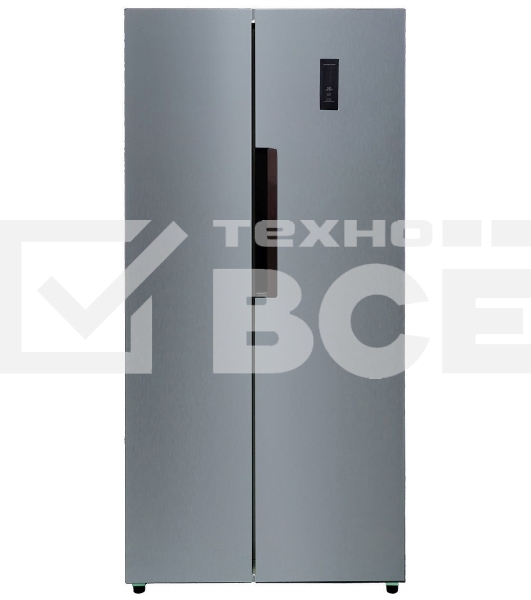 Холодильник LEX LSB520DgID темно-серый двухкамерный 286/174 л морозилка сбоку, No Frost, Side-by-Side