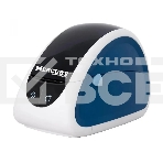 Принтер наклеек Mertech MPRINT LP80 EVA прямая термопечать, 203 dpi, 100 мм/сек, RS-232, USB, белый/синий, фото 1