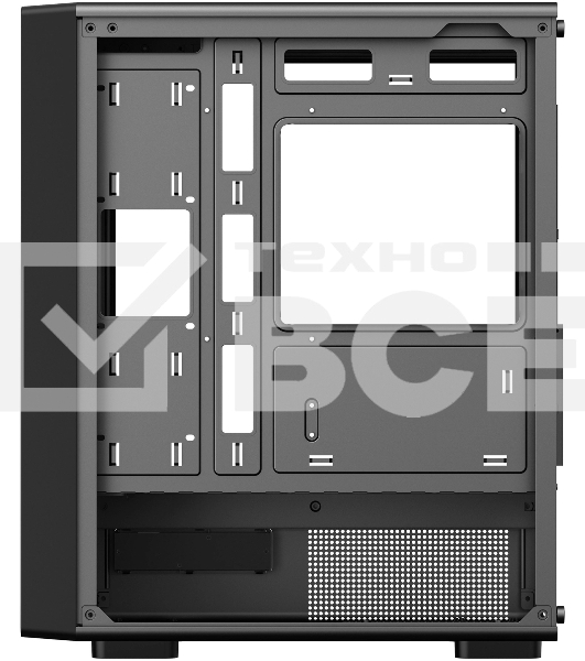 Компьютерный корпус Bloody BD-CC118 черный без БП mATX 8x120mm 2xUSB2.0 1xUSB3.0 audio bott PSU